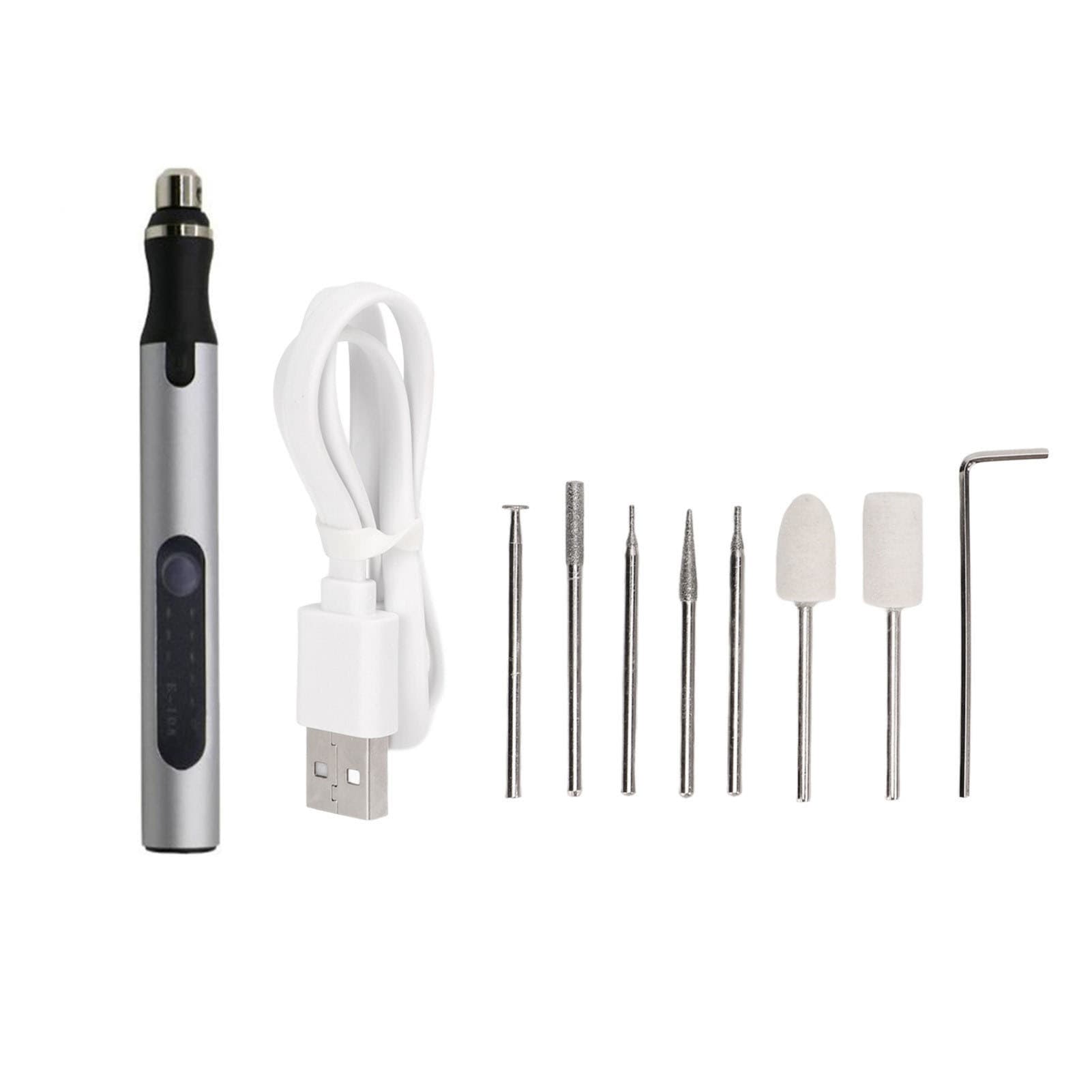 Small Handheld Mini Electric Engraving Machine for Jade and Woodworking, Cutting and Drilling 12-Piece Set