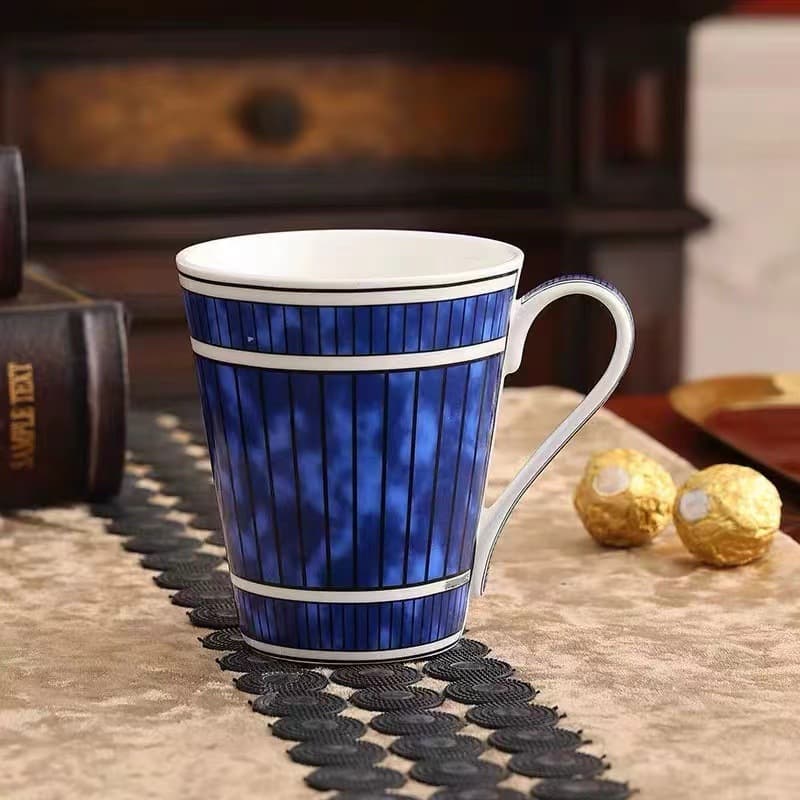 Cross-border Personalized Trendy Simple Ceramic Mug for Men and Women, Milk Cup, Home Gift, Office Tea Cup