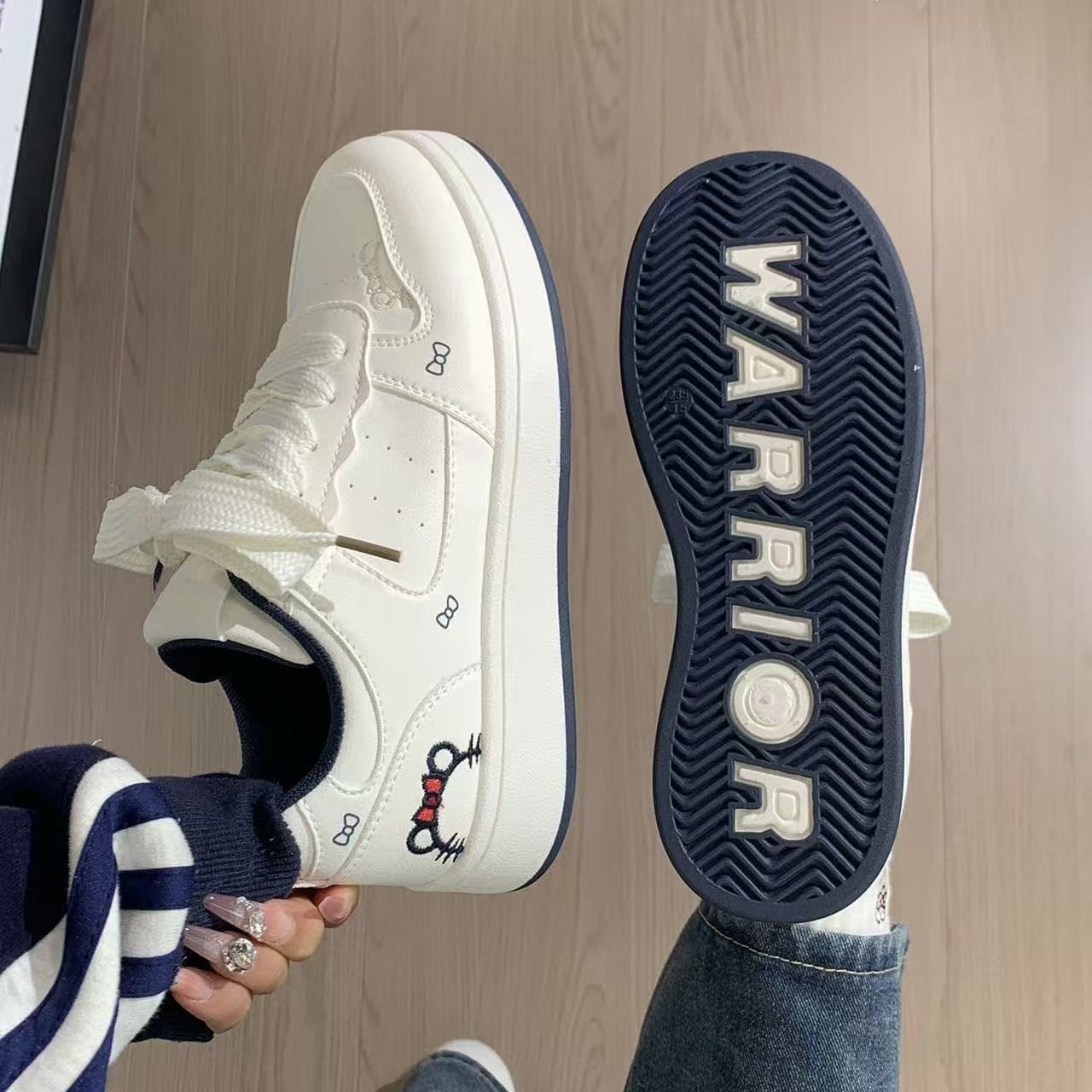 Kitty Cat Shoes Bread Shoes Casual Spring Breathable Thick Sole German Training Board Shoes Women's Ins Leisure Sports Shoes