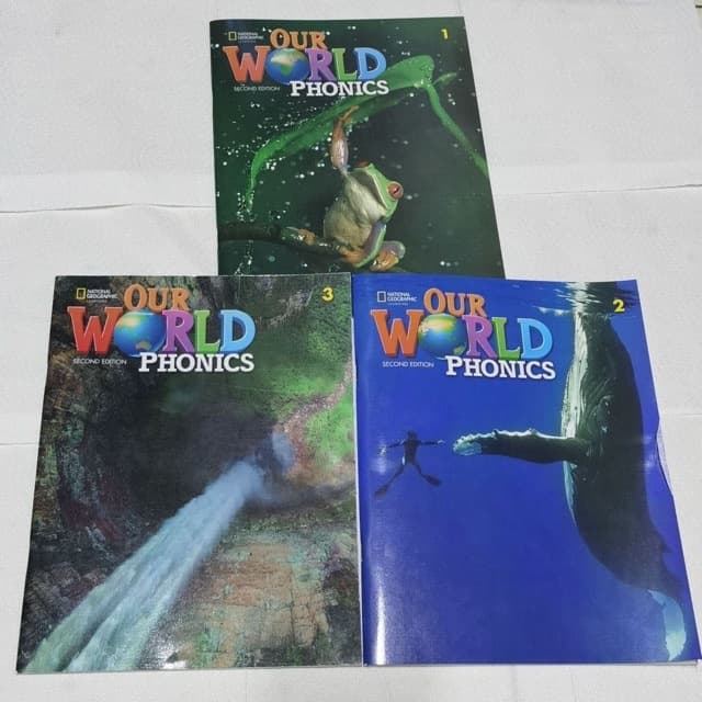 National Geographic Phonics Textbook, New Edition Our World Phonics 123, Global Youth English