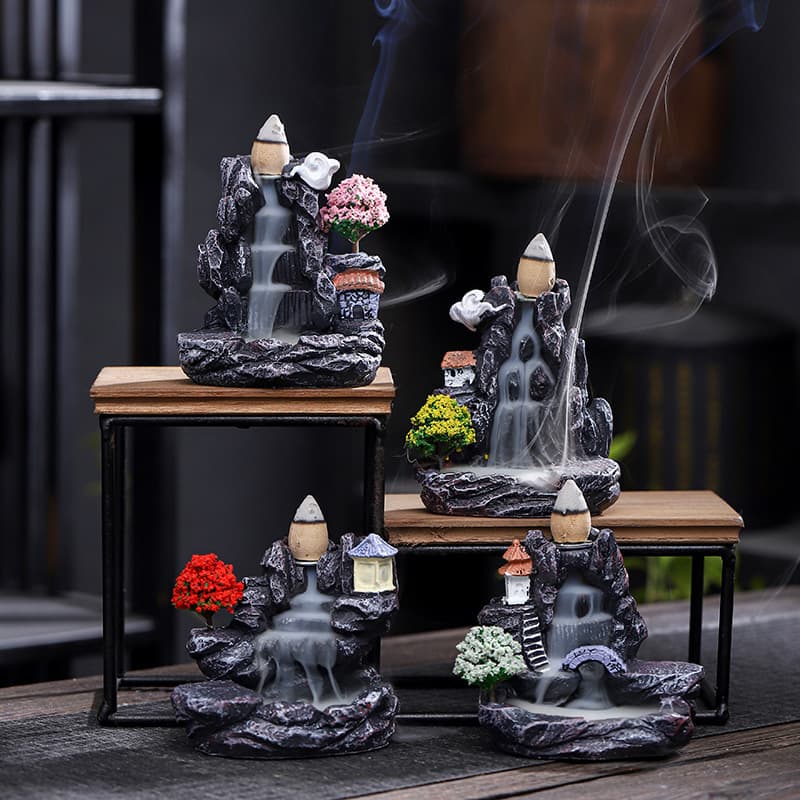New Creative Resin Backflow Incense Burner for Office and Home, Incense Holder Decor, Factory Direct Dropshipping