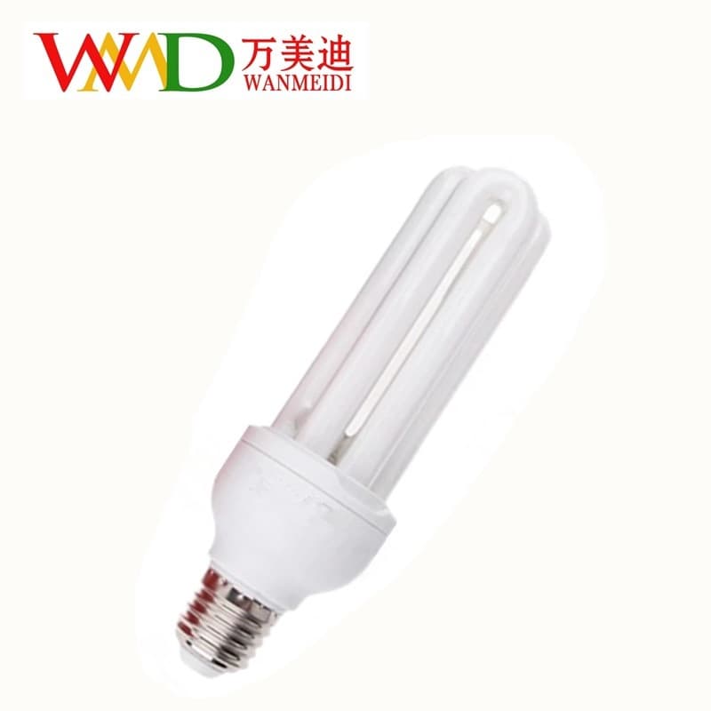 Factory direct U-shaped energy-saving bulbs E27/B22, large 3U tri-phosphor energy-saving lamp, white/yellow light, long lifespan
