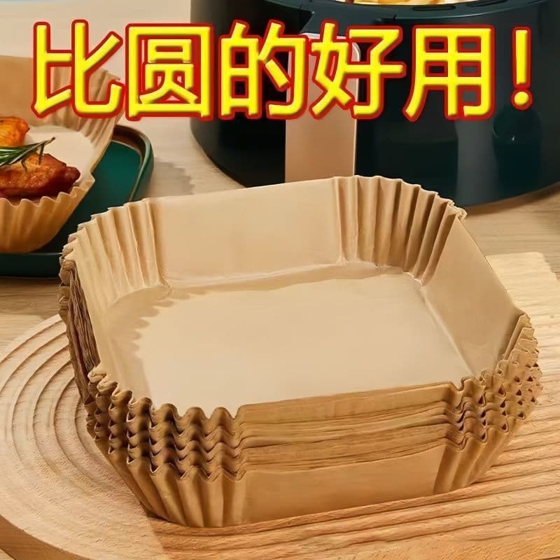 Air fryer square oil-absorbing paper spray bottle oil-absorbing paper food oven liner baking universal heating square hand warmer