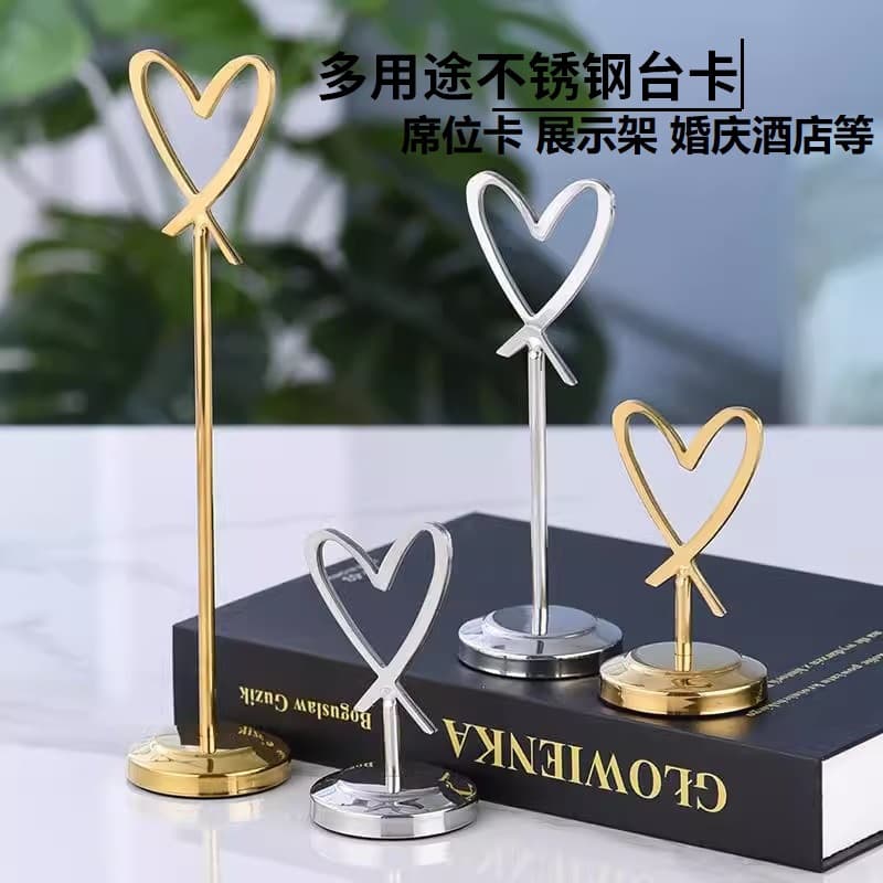Stainless Steel Place Card, Wedding Table Card Holder, Name Card Clip, Hotel Restaurant Buffet Table Card Label Holder