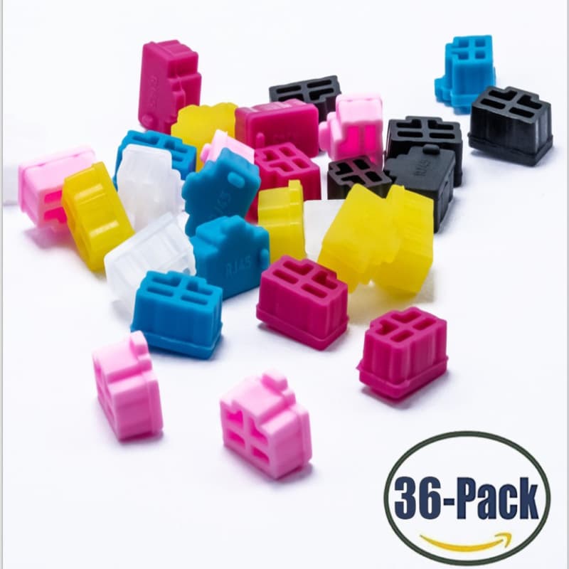 Direct wholesale new RJ45 network card dust plugs for laptops/desktops, 11 colors available from manufacturer