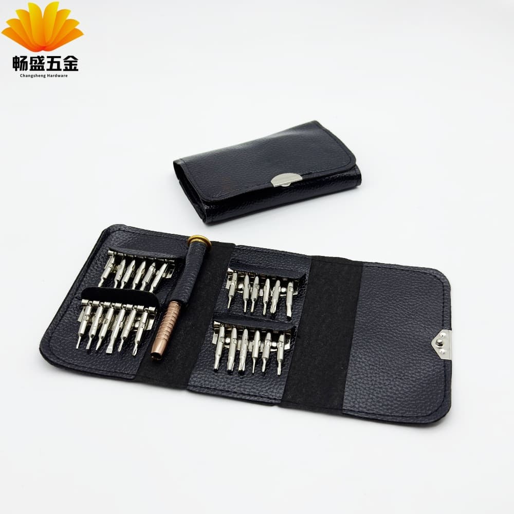 25-in-1 Screwdriver Set, Mobile Phone Clock, Watch Disassembly and Repair Screwdriver Tool, Leather Bag Cover 25-in-1