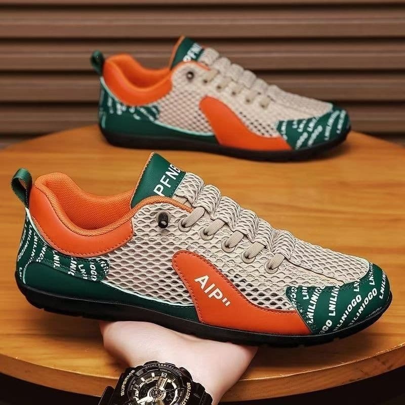 Douyin men's shoes summer new mesh breathable lightweight beanie shoes casual men's men's shoes trendy shoes foreign trade flat shoes