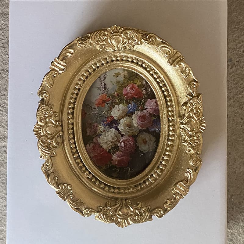 Creative European-style Gold Resin Small Picture Frame Set, Tabletop Display Sample, Home Decoration, Modern Minimalist
