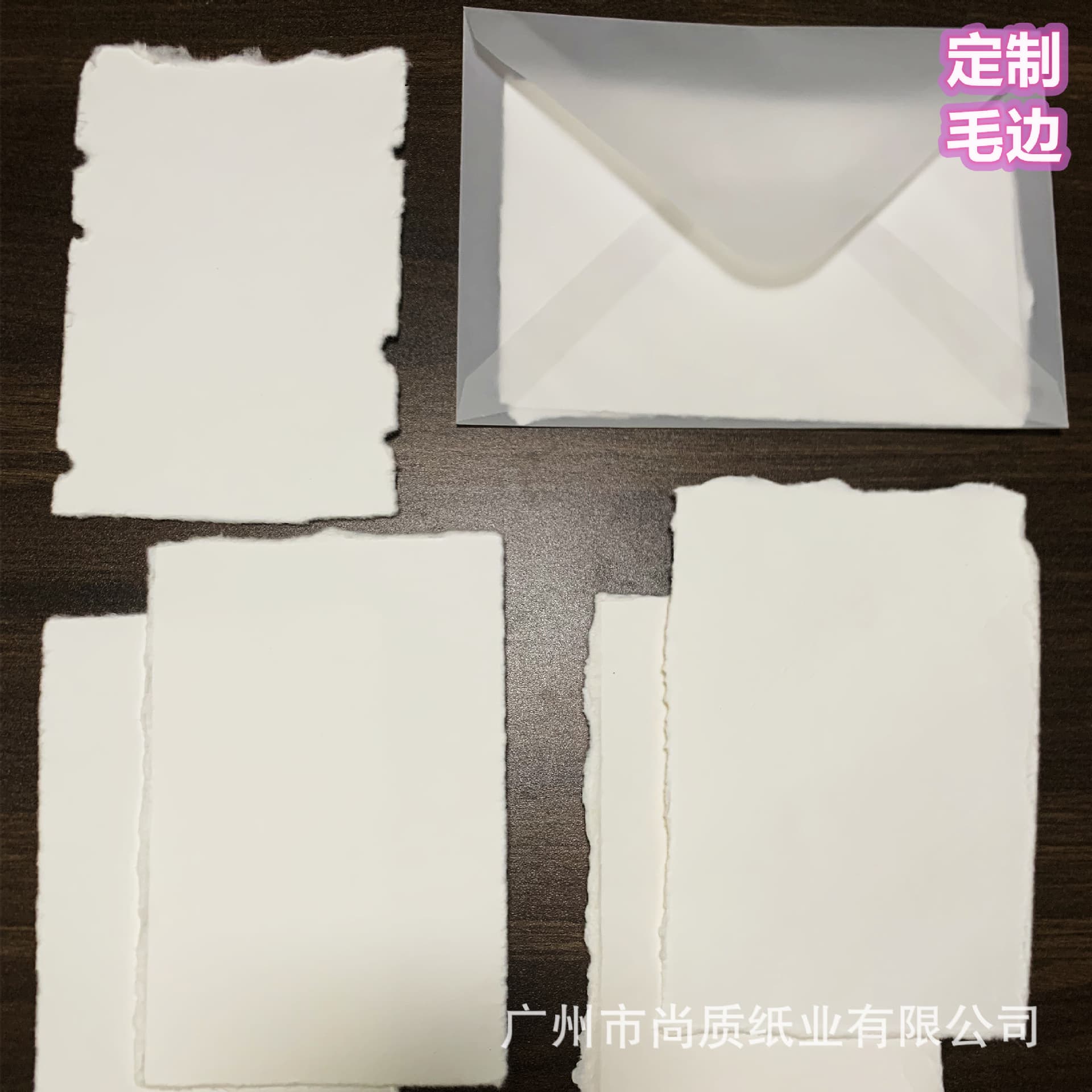 Deckle edge tearable paper, all-cotton watercolor paper, absorbent paper, vintage gift cards, white blank thick cards