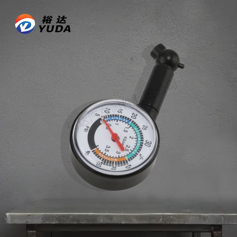 Yuda Factory Direct Universal Car Tire Plastic Pressure Gauge, 4-Color Display