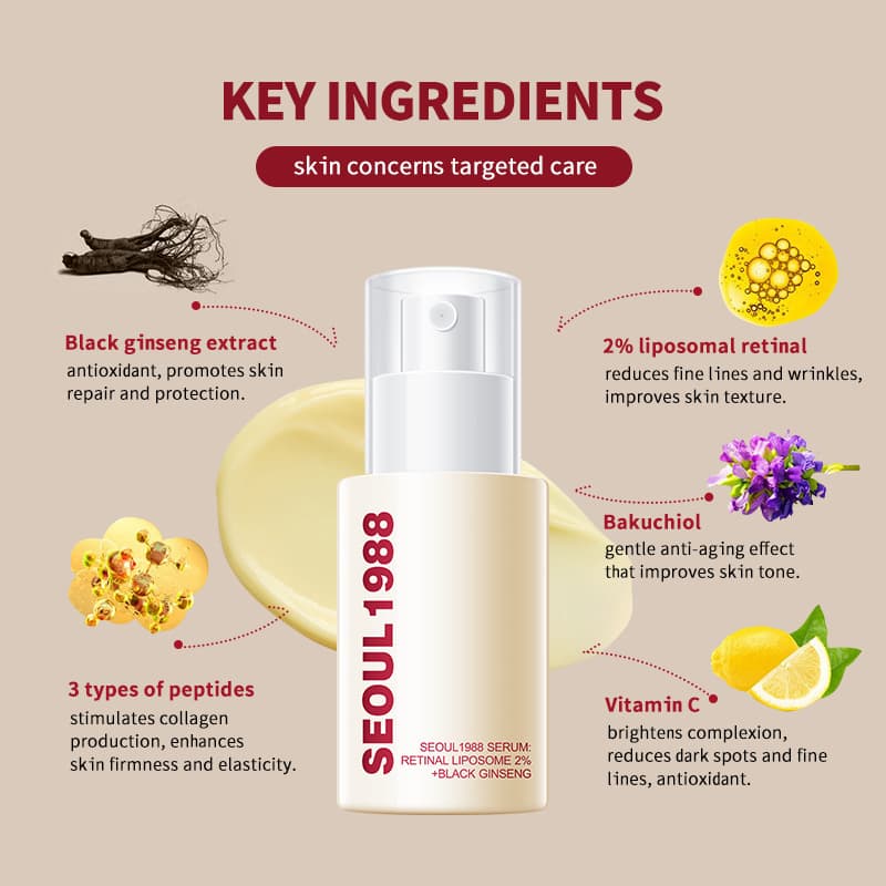 Cross-border ginseng facial essence RETINAL LIPOSOME GINSENG facial essence is hydrating and moisturizing