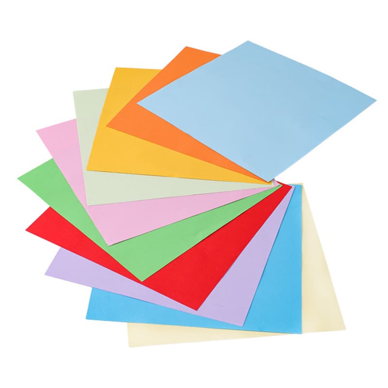 Wholesale Square Colored Origami Paper 70g Children's Craft Paper for Cranes, Colorful Handmade Paper for Kindergarten Origami