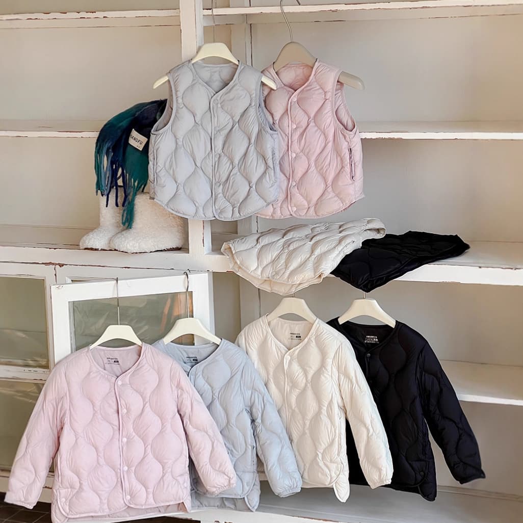 New National Standard] Traceable! Aimobebe Unisex Parent-Child Style 90% White Duck Down Warm Down Jacket/Vest