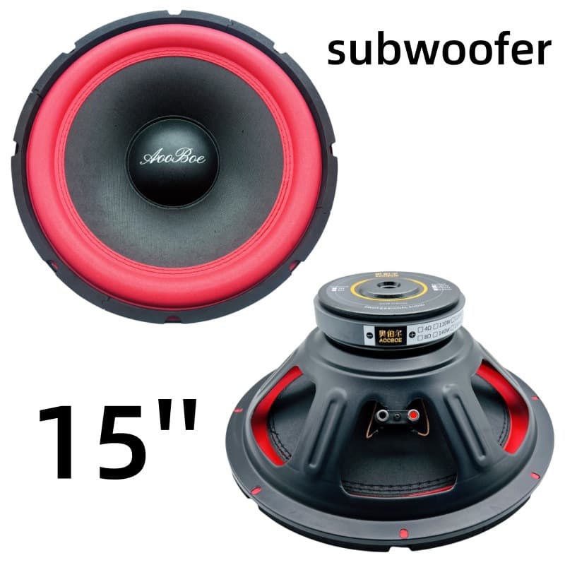 15inch Woofer Speaker, High Power, Super Subwoofer Speaker, Red Large Surround Edge