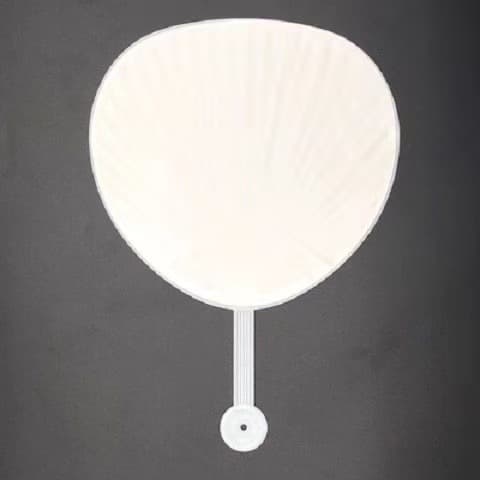 Star support fan advertising fan plastic blank solid color fan J-family era DIY includes sealed bag.