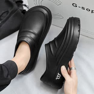 Factory Wholesale Men's Chef Work Shoes, Doctor Hospital Kitchen Slip-Resistant Work Shoes, Comfortable, In Stock