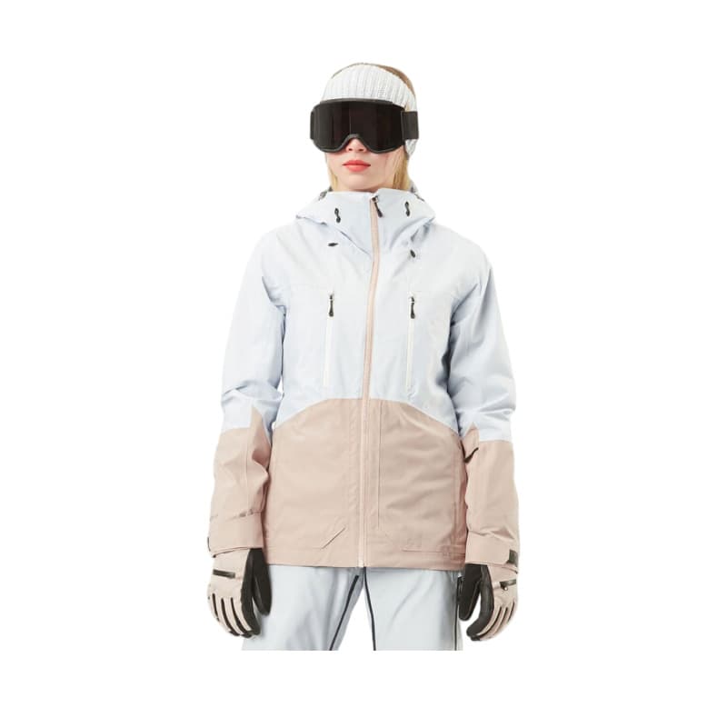 Fashion color-block women's new outdoor hooded high-altitude sportswear outdoor ski wear wholesale