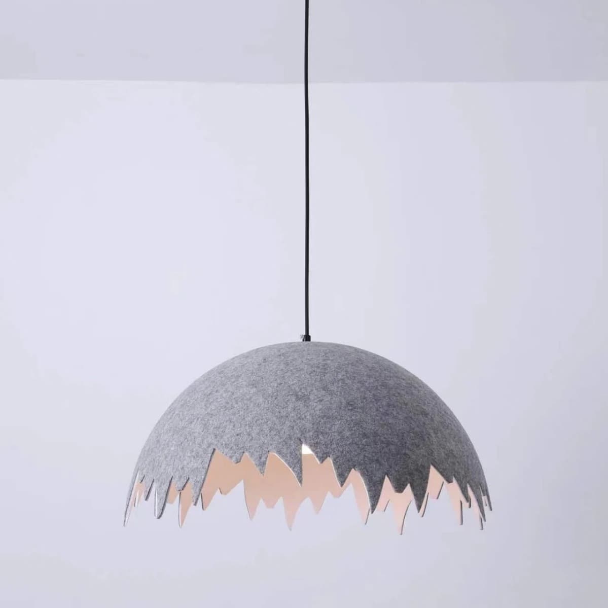 Zhongshan factory showroom Danish designer Nordic simple exhibition restaurant office creative pumpkin semi-circular sound-absorbing wool