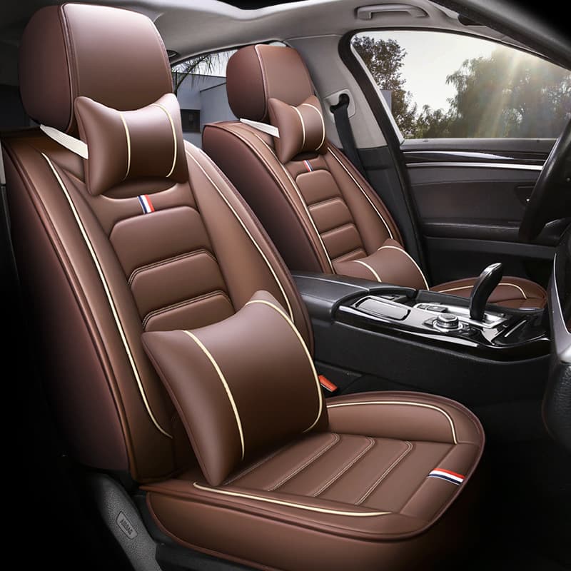 New Full-Wrap Seat Cushion Manufacturer Full Leather Four-Season Universal Car Seat Cover Cross-Border Hot Sale Vacuum Packed
