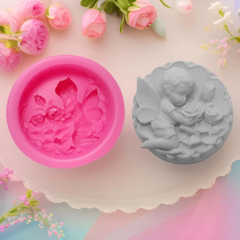 Angel Soap Liquid Silicone Mold Cake Decoration Mold Essential Oil Cold Process Breast Milk Candle Handmade Soap Mold