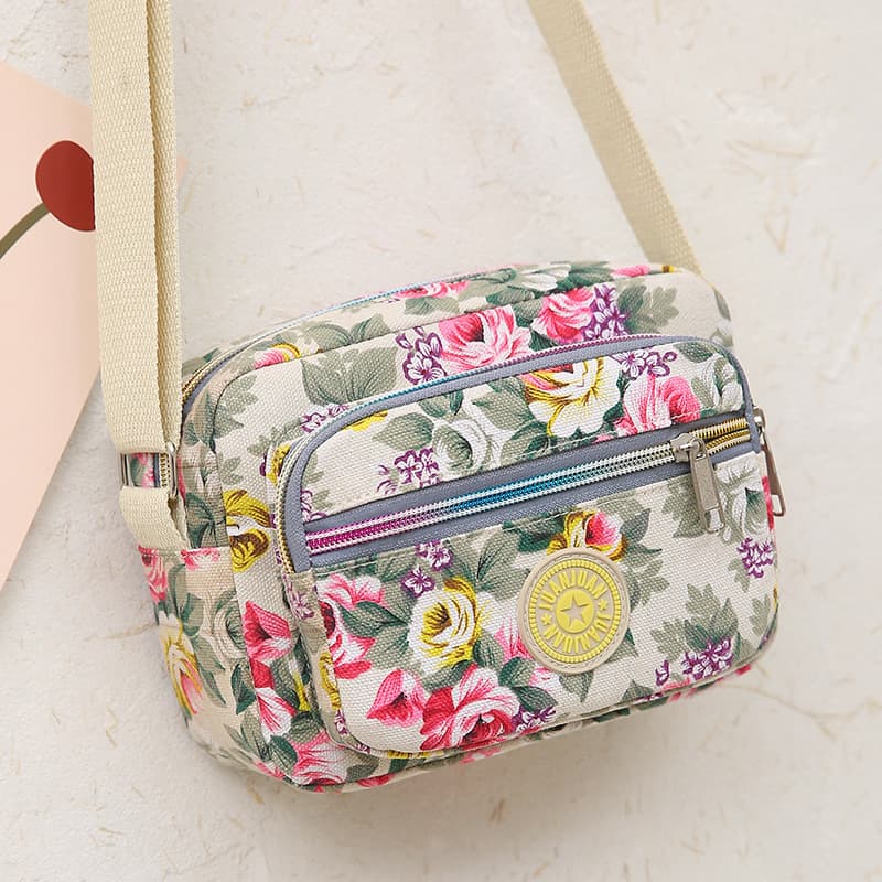 Mobile phone mini bag 2021 new fashion women's diagonal mini canvas women's bag hand-held cross-body canvas bag