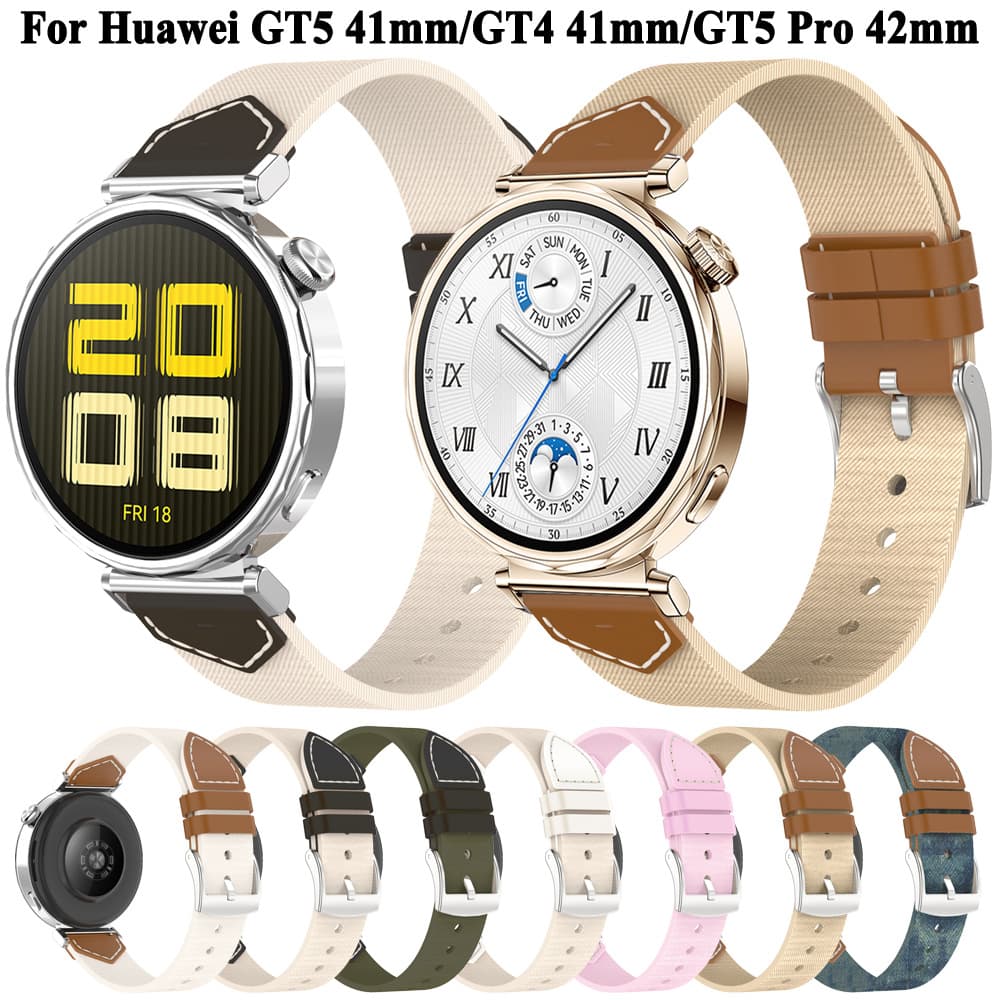18mm suitable for Huawei Watch GT5 Pro 42mm official same nylon denim strap GT5 41