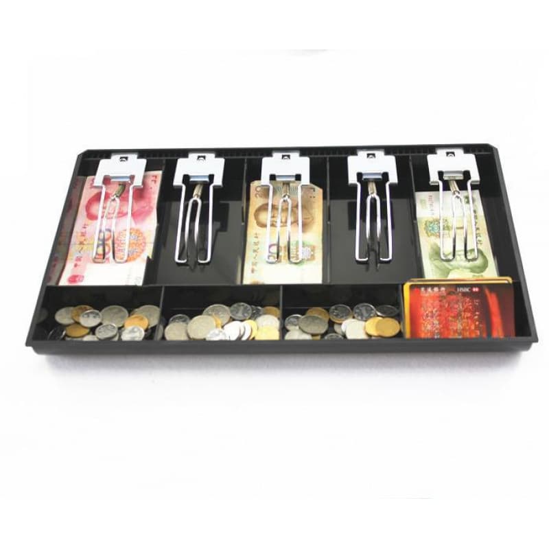 Cash register coin box, supermarket storage box, five-compartment classification supermarket convenience store box, drawer tray, cash box, coin box