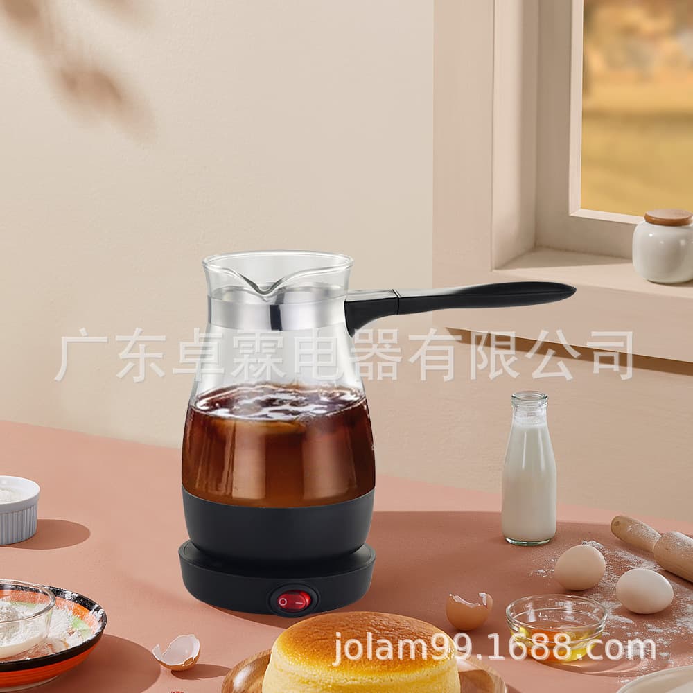 Export Electric Coffee Maker Arabic Visible High Borosilicate Turkish Coffee Maker Glass Coffee Maker GMV-02