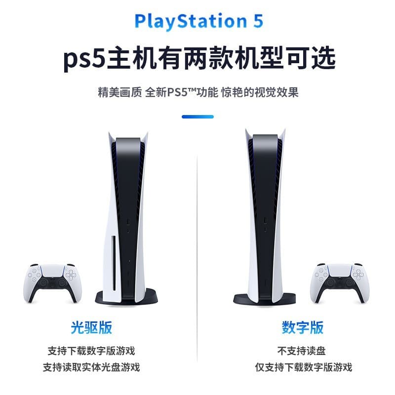 Suitable for Sony PS5 second-hand console PlayStation TV game console Clear Blu-ray 8K Hong Kong version classic style