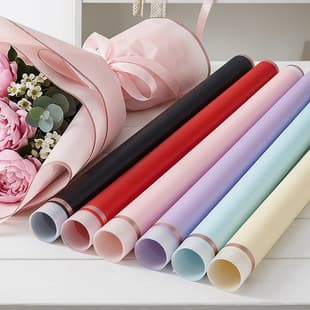 Gold Edge Flying Paper Fresh Flower Wrapping Paper Waterproof High-End Flower Shop Bouquet Wrapping Material Matte Paper Spot Wholesale