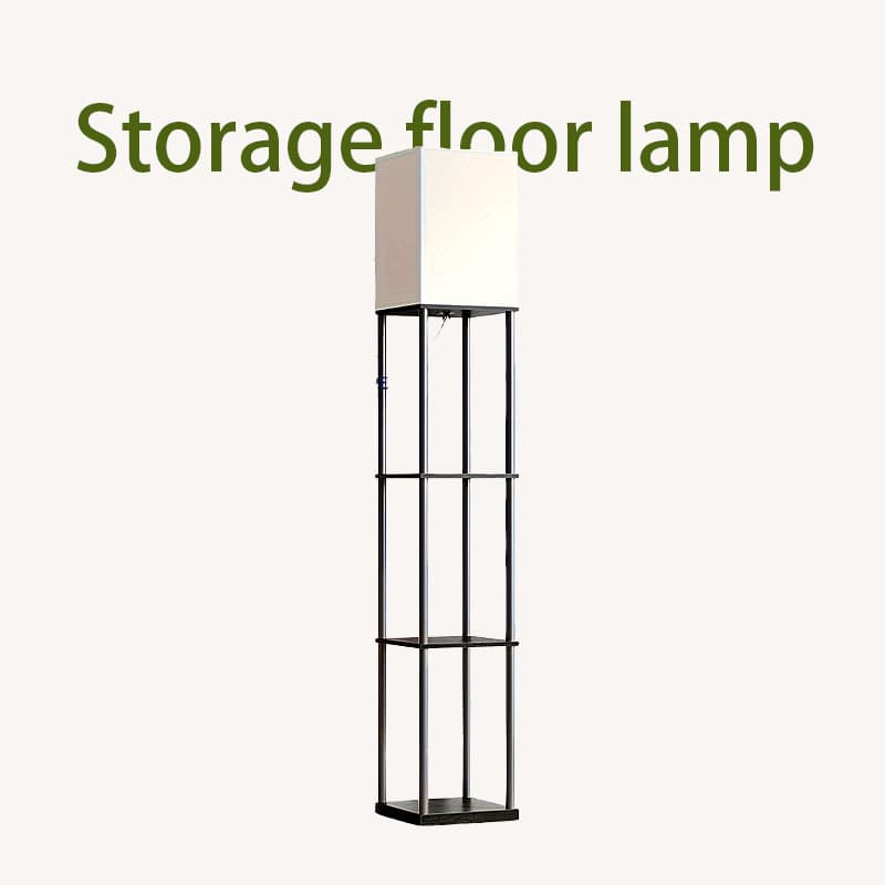 Cross-border Floor Lamp with Shelf, Multi-layer Stand for Living Room, Premium Bedside Vertical Lamp, Ambient Lighting