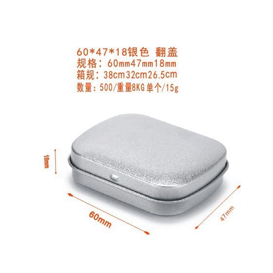 Spot flip-top wholesale mint candy tin box eyebrow dyeing soap paste small tin box hardware electronic storage sub-packaging gift box