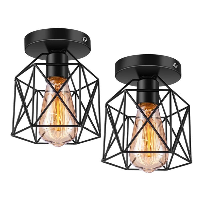 Nordic Iron Art Ceiling Light, Corridor Balcony Light, Modern Minimalist Lamp, Cloakroom Hallway Porch Light, Hallway Light