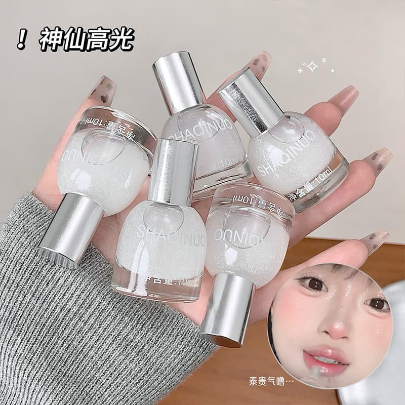 SHAQINUO sparkling diamond-shaped high-gloss liquid pearlescent fine shimmer brightens the face explosive roller eye shadow cross-border beauty makeup