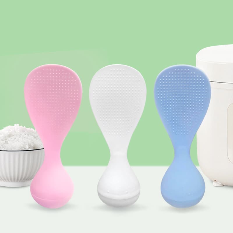 Kitchen Rice Spoon Non-Tip Stand-Up Design, Household Electric Rice Cooker Serving Spoon, Restaurant Rice Scoop, Easy to Clean