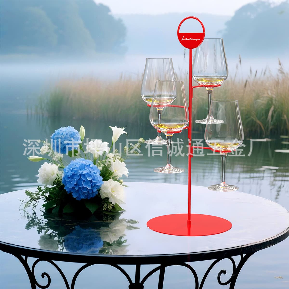 Custom-made Highball Glass Special Display Stand Banquet Hall Club Beverage Exhibition Stand Customizable Cup Count Height