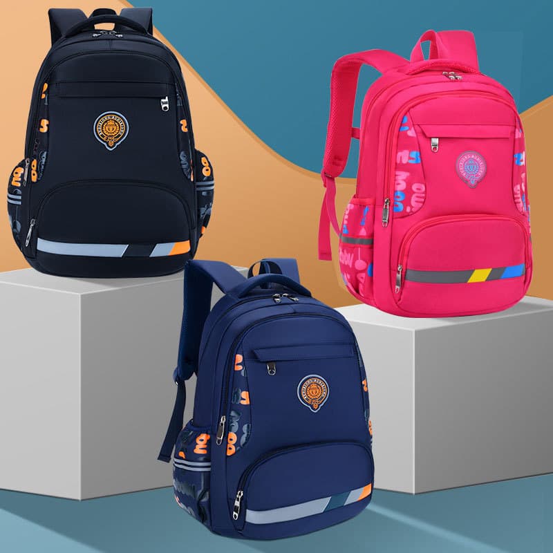 Factory Wholesale Primary and Middle School Student Backpack for Boys Korean Style Grades 1-6 Children Ages 6-14 Boys Large Capacity Backpack