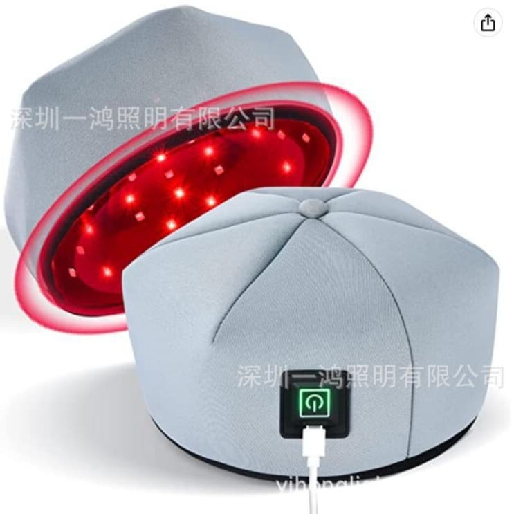 Shenzhen factory cross-border e-commerce red light infrared hat, infrared heating hat, LED infrared hat, red light hat