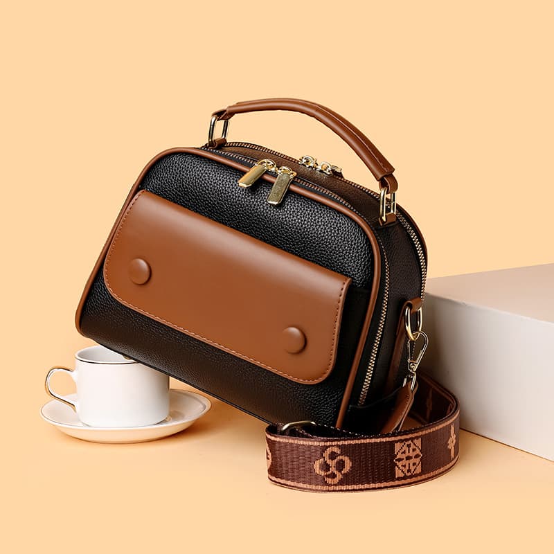 Cross-border wholesale fashion women's bag, large capacity, new style for mothers, women's crossbody bag, simple and versatile handbag and shoulder bag