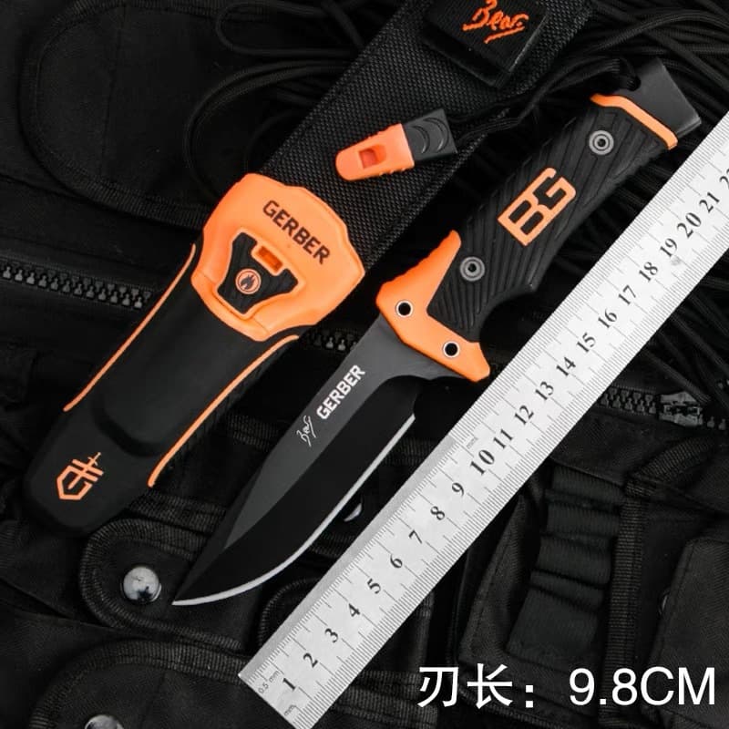 Cross-border Trade Bell Survival Knife II Outdoor Knife Multifunctional High Hardness Hunting Knife Fixed Blade Fruit Knife