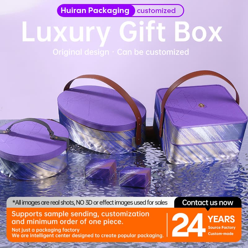 Custom High-End Gift Box Packaging, Leather and Paper Boxes
