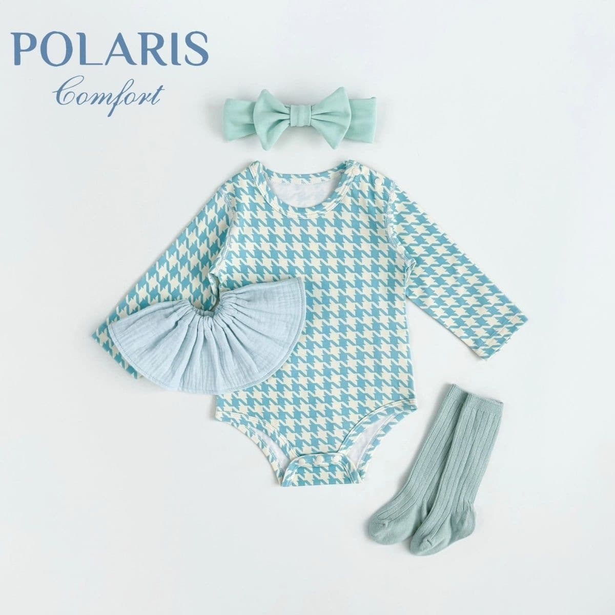 Korean style baby onesies, spring clothes, baby clothes, spring and summer, super fashionable and cute, baby houndstooth harem clothes, spring