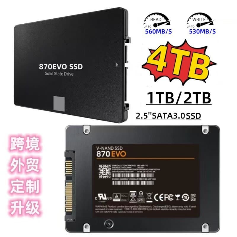 Cross-border Hot Seller 2.5-inch Internal SSD Solid State 870 EVO High-Speed Transfer 1TB/2TB/4TB Expansion Upgrade