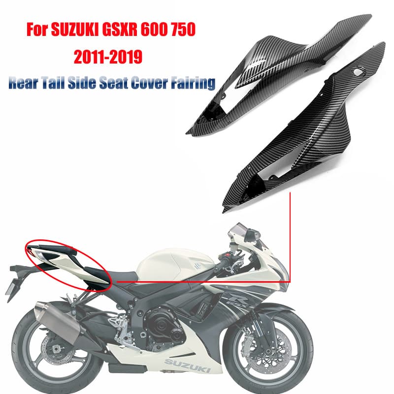 Suitable for Suzuki GSXR 600 and 750 motorcycles (2011-2019) - Rear seat underbody spoiler side panel
