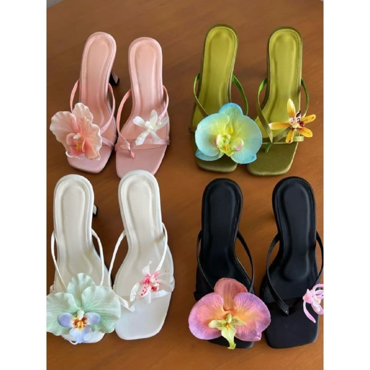 Stylish 2025 Summer New Fairy Style Mixed-Toe High Heels Slip-On Casual Sandals for Women
