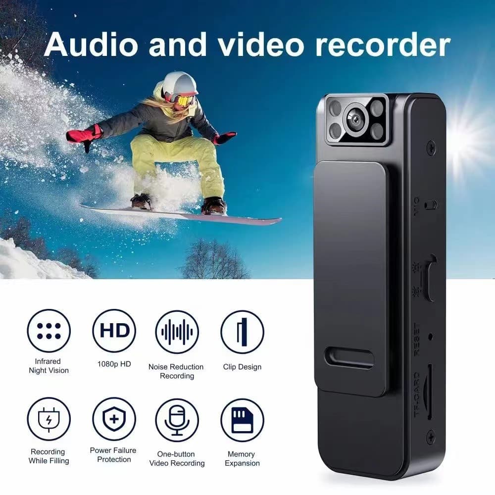 WIFI Conference Recorder On-site Law Enforcement L8 Camera Long Battery Life Convenient Clip-on Night Vision Law Enforcement Device 1080P