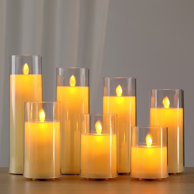 LED electronic candle light wedding wedding simulation swing candle Christmas concert script killing atmosphere light wholesale