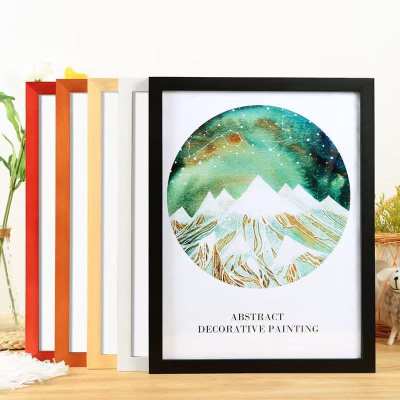 Wall-Mounted Picture Frame 16-Inch 20-Inch Puzzle Frame 4 8 8 Open 34 Paper Sketch Frame Framing Children's Photo Frame Decorative Frame