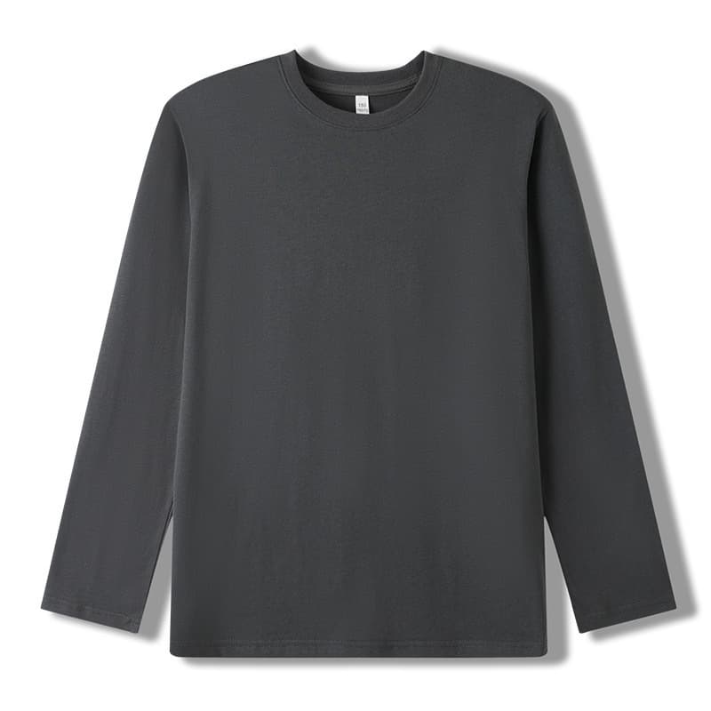 Parent-child pure cotton bottoming shirt for spring and autumn, baby autumn clothes, boys and girls round neck tops, children's white long-sleeved T-shirts