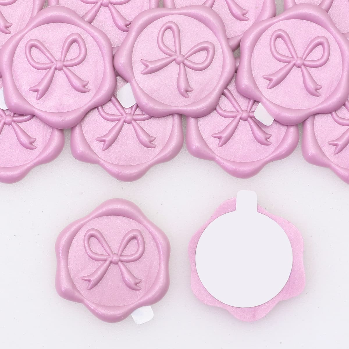 Cross-border Wax Seal Sticker Butterfly Bow Relief Wedding Envelope Seal Wax Stamp Sticker Artistic Label Wholesale
